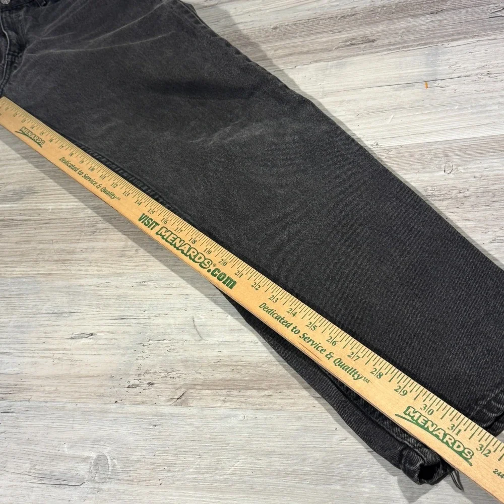 VTG Levi's 550 Jeans Men 32x32 Orange‎ Tab Black Relaxed Fit 90s *READ*